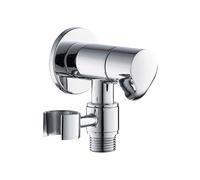 Grifo mezclador Válvula de conmutación desviadora latón for cabezal ducha, adaptador grifo, accesorios baño plateados