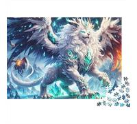 Grifo Mítico Puzzle de 1000 Piezas Puzzle para Adultos Cielo Nocturno Mágico Mundo Fantástico Juego de Puzzle 1000 Piezas Alivio Estrés Regalo Decorativo 70x50cm/1000pcs