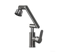 Grifo moderno para fregadero de cocina, diseño de una sola palanca, grifo robótico con manguera flexible, control de calor y frío, cuerpo de acero inoxidable