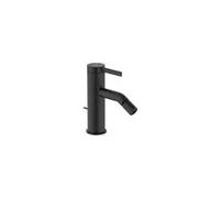 Grifo monocomando con desagüe automático para bidé negro con acabado mate Ona Roca