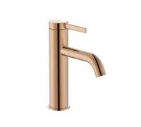 Grifo monocomando de lavabo con desagüe click clack y acabado oro rosado de Ona Roca