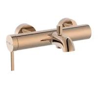 Grifo monocomando exterior para ducha con acabado oro rosado Ona Roca