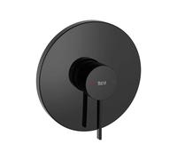 Grifo Monocomando para Ducha y Empotrable Titanio Ona 16 cm Negro Roca - Sin cuerpo empotrable