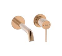 Grifo Monocomando para Lavabo Empotrable y Color Oro Rosado Ona Roca - Sin cuerpo empotrable