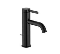 Grifo Monocomando para Lavabo Titanio con Desagüe Automático Ona Negro Roca
