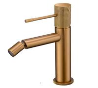 Grifo Monomando Bidé GALYON IMEX BDD038-2 - Diseño Moderno, Acabado Premium, Máxima Durabilidad y Fácil Instalación - Ideal para Baños Elegantes y Funcionales (Oro Rosa Cepillado)