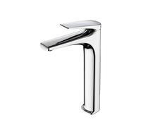 Grifo monomando con caño alto para lavabo fabricado en latón con acabado cromado Delos de Imex