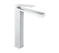Grifo monomando con caño alto para lavabo hecho de latón con acabado cromado Pisa de Imex