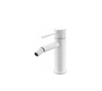 Grifo monomando de bidé fabricado en latón de acabado blanco mate Stick Milos de Imex - Sin válvula
