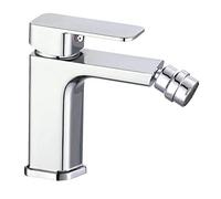 Grifo monomando de bidet CHE diseño estilizado y cuadrado. Fabricado en latón y acabado cromo brillo. Incluye herrajes, latiguillos y cartucho. Repuestos garantizados