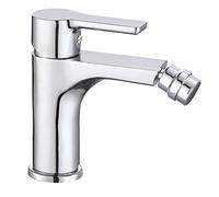 Grifo monomando de bidet PIN diseño estilizado y redondeado. Fabricado en latón y acabado cromo brillo. Incluye herrajes, latiguillos y cartucho. Repuestos garantizados