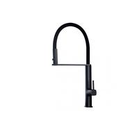 Grifo monomando de cocina de caño extra alto de acabado en negro mate Menorca de Imex - Negro / Latón / Imex