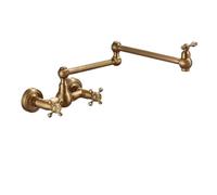 Grifo monomando de latón empotrable for agua fría, con apertura rápida de 360°, for fregadero de cocina, balcón o lavadero. Operación flexible(Model D)