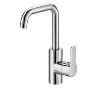 Grifo monomando de lavabo con maneta lateral integrada acabado cromado L20 Roca