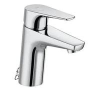 Grifo monomando de lavabo con tragacadenilla de 11 cm con acabado cromado Atlas Roca