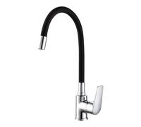 Grifo Monomando EDM 01155 Baiona Negro Latón Zinc Flexible Cocina - Marca: EDM Product - EAN: 8425998011555