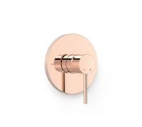 Grifo monomando empotrable de una vía con maneta de latón acabado oro rosa STUDY EXCLUSIVE TRES - Con cuerpo empotrable