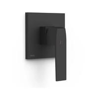 Grifo monomando empotrable una vía con tornillo oculto de latón negro mate SLIM EXCLUSIVE TRES - Con cuerpo empotrable