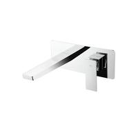 Grifo monomando empotrado para lavabo hecho de latón con acabado cromado Pisa de Imex - Plateado / Latón / Imex