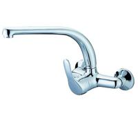 Grifo Monomando FREGADERA Pared (15 CM. Entre Tomas) CAÑO Fundido 5 AÑOS DE GARANTÍA