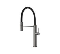 Gessi GESSI 316 Semiprofessionale Steel Brushed - 60010#239 Grifo monocomando Fregadero | Acero cepillado, Grifo giratorio, Altura 300 mm