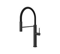 Gessi GESSI 316 Semiprofessionale Matte Black - 60010#299 Grifo monocomando Fregadero | Negro mate, Palanca lateral, Alto caudal