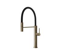 Gessi GESSI 316 Semiprofessionale Warm Bronze Brushed PVD - 60014#726 Grifo monocomando Fregadero | Caño giratorio, Acabado Warm Bronze Brushed PVD, Monomando
