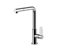 Gessi HELIUM Monogetto Chrome - 50103#031 Grifo monocomando Fregadero | Acabado cromado, Monocorriente, Cartucho cerámico