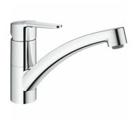 GROHE Start , Grifo de cocina (caño bajo, menor consumo de agua, sistema de instalación rápida), cromo, 31685000