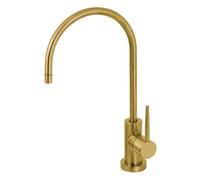 Grifo monomando Kingston Brass KS8197NYL New York con filtro de agua fr a, lat n cepillado, 14,13 x 5,88 x 1,69