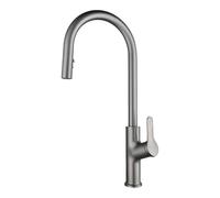 Grifo monomando, mezclador de agua fría y caliente, grifo rociador de 1 agujero para fregadero de cocina, diseño moderno, fácil instalación, construcción.