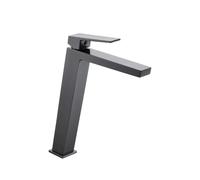 Grifo monomando para lavabo con caño alto hecho de latón con acabado negro metalizado Art de Imex - Negro / Latón / Imex