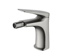 Grifo monomando sobre repisa para bidé hecho de acero inoxidable con acabado satinado Delos de Imex - Gris / Acero inoxidable / Imex