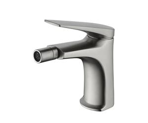 Grifo monomando sobre repisa para bidé hecho de acero inoxidable con acabado satinado Delos de Imex