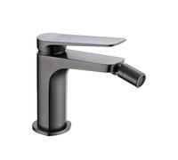 Grifo monomando sobre repisa para bidé hecho de latón con acabado negro metalizado Napoles de Imex