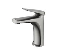 Grifo monomando sobre repisa para lavabo hecho de acero inoxidable con acabado satinado Delos de Imex - Gris / Acero inoxidable / Imex