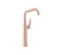Grifo monomando XXL con aireador de silicona y ahorro energético acabado oro rosa mate Fuji Tres