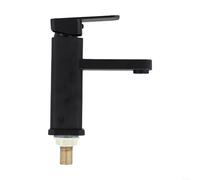 Grifo negro del fregadero del acero inoxidable para el contador del cuarto de baño, y diseño práctico para uso familiar y hotelero