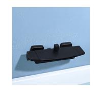 Grifo para bañera Grifo para bañera montado en la Pared Grifo Mezclador para bañera de latón Llenado de bañera en Cascada Grifo para bañera con Control Dual frío y Caliente, Chrome