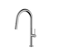 Grifo para cocina con flexo extraíble en acero inoxidable y acabado cromado Plenum Källa