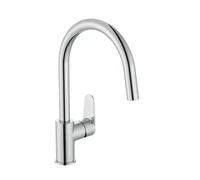 Grifo para cocina monomando con caño alto giratorio acabado cromado Victoria Plus Roca