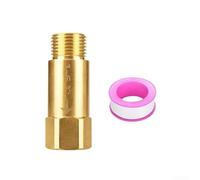 Grifo para exteriores, válvula anticongelante de invierno, rosca G1/2, válvula de protección contra congelación de invierno con 1 rollo de cinta, para grifos de jardín, conexiones de manguera (1-6 ℃)