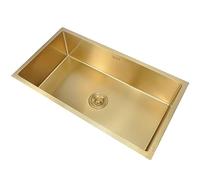 Grifo para Fregadero de Cocina, Fregadero Dorado Empotrado, Fregadero bajo encimera, Acero Inoxidable 304 (tamaño: 60 x 40 x 20 cm)