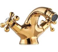 Grifo Para Lavabo, Bidé Dorado, Ducha, Grifo Para Lavabo De Baño, Manijas Dobles, De Agua Fría Y Caliente, Caño Giratorio De Latón Antiguo, Agua Para Inodoro-cromo,Dorado