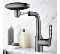 Grifo Para Lavabo De Baño,Grifo Monomando Para Lavabo Con Caño Giratorio 360° - Desagüe Pop-Up Incluido Y 4 Modos Para Higiene Facial, Lavado De Manos Y Cepillado