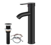 Grifo para lavabo de encimera Gotonovo, grifo alto de ba o de una sola manija, grifo mezclador moderno de barra con l neas de suministro de agua