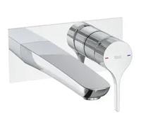 Grifo para lavabo de instalación a pared con acabado cromado Insignia Roca