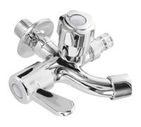 Grifo para Lavadora de Pared 1/2 Cambio Izquierda Derecha | Aleación de Zinc, Caudal Suave y Reducción de Salpicaduras, Uso Exterior Jardín y Bañera, Color Plata