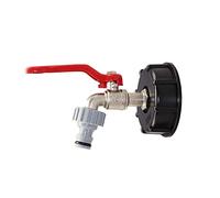 Grifo para tanque IBC, adaptador de aleación de aluminio 1000L 1/2 con conector de manguera