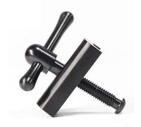 Grifo plegable para bicicleta, hebilla C, mecanizado CNC de aleación TC4 Ti, diseñado específicamente para aplicaciones de manillar de bicicleta plegable Brompton (negro)